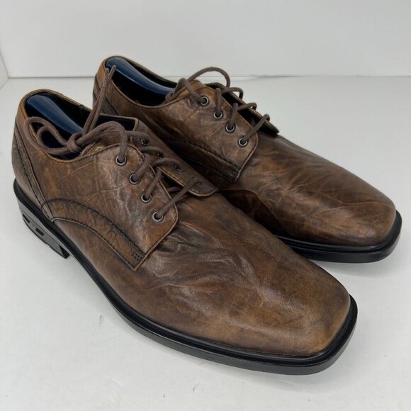 Rockport Mens APM12218 Brown Soft Leather Lace Up Plain Toe Size 9M Oxford Shoes main image 5